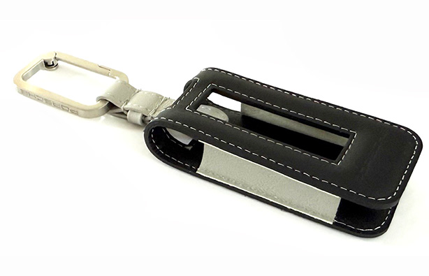 Leather Key Case (G2) - Black / Chalk : Suncoast Porsche Parts